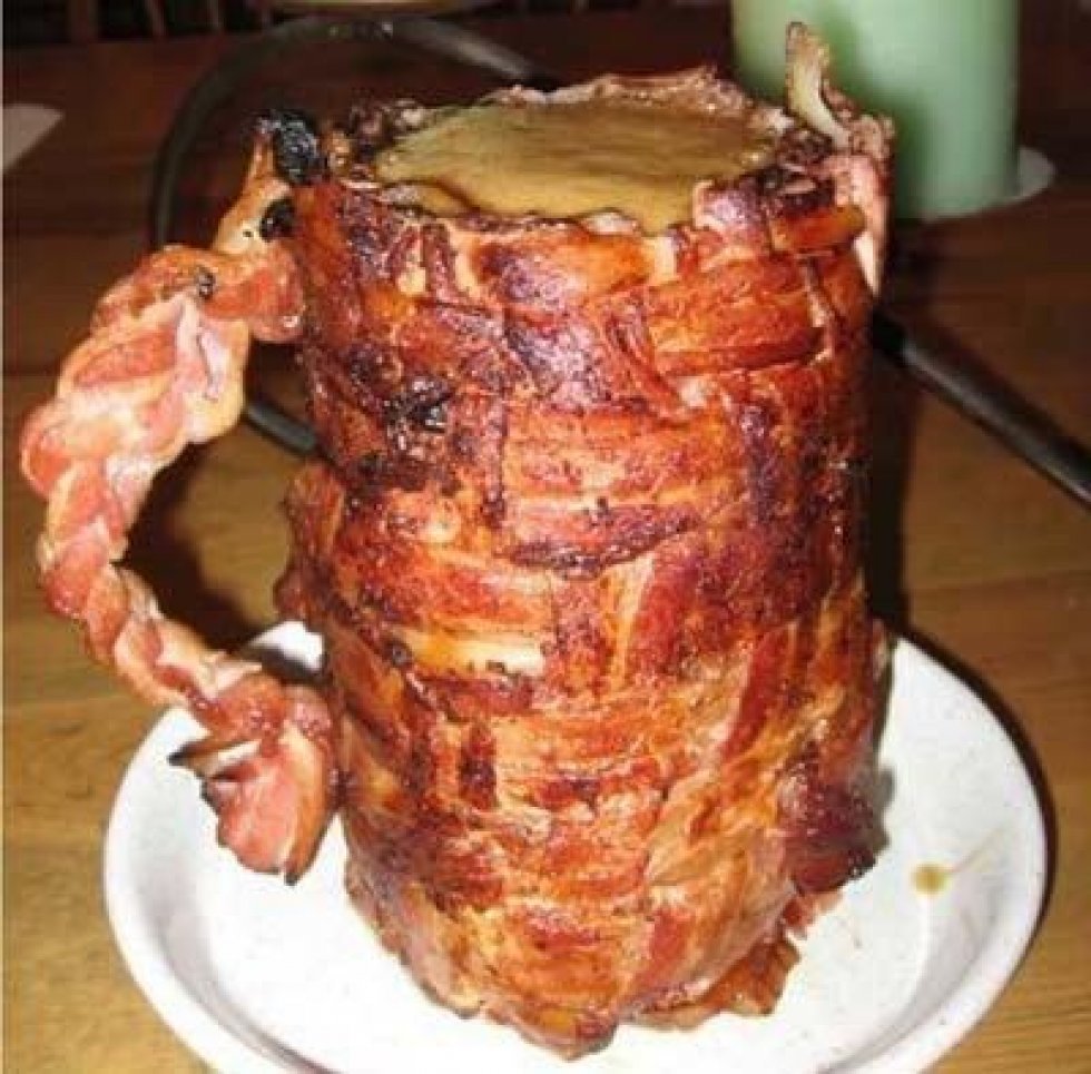 11 ting lavet af bacon