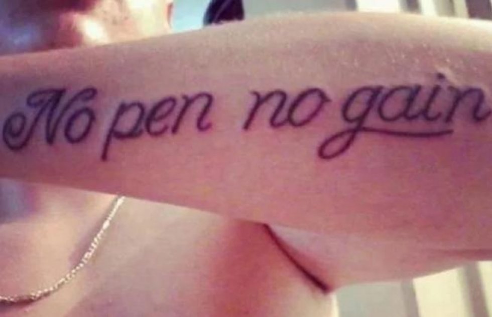 De mest forvirrende tatoveringer der overhovedet ikke giver mening