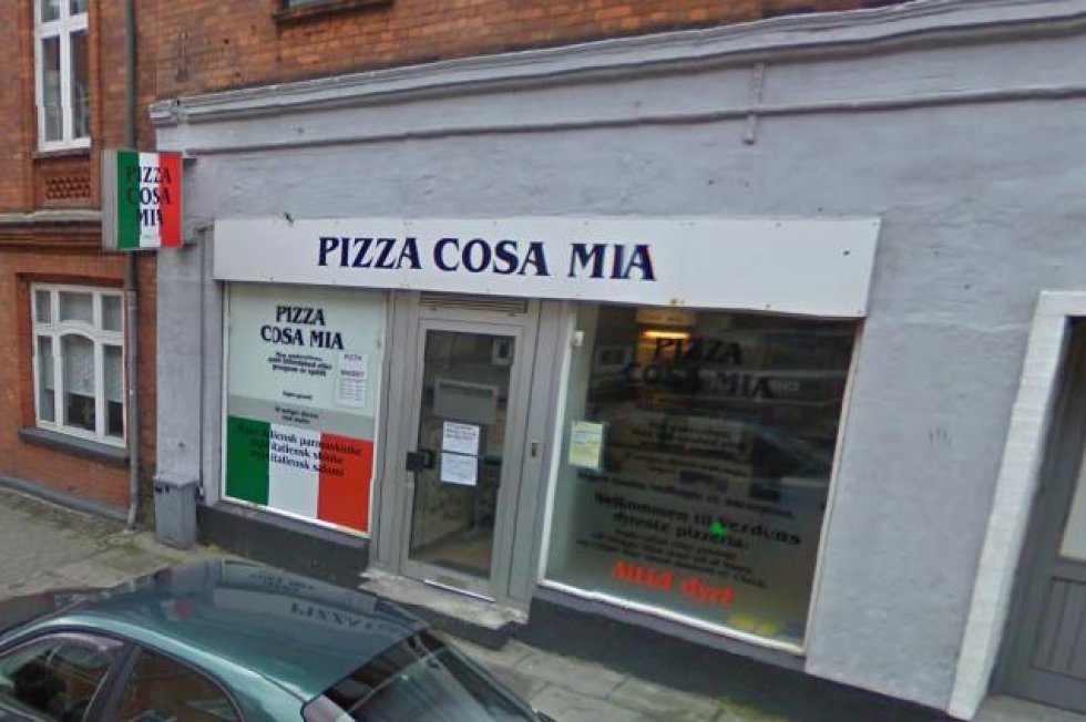 Google Earth screendump - Her får du Danmarks dyreste pizza - koster 8.000 kroner