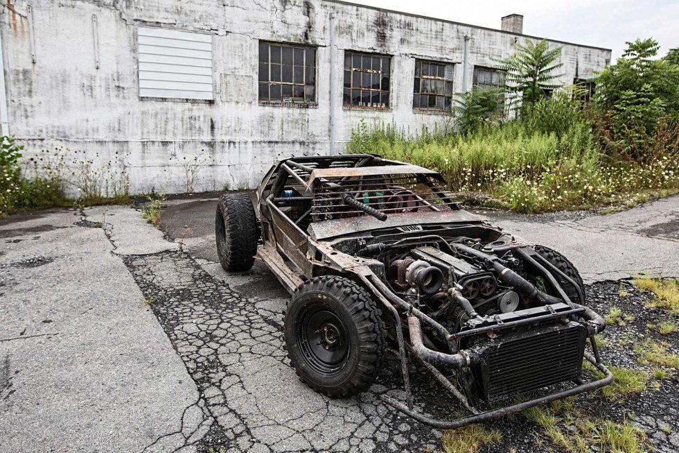 Denne Nissan DeathKart er et kaotisk fremtidsmonster som taget ud fra Mad Max