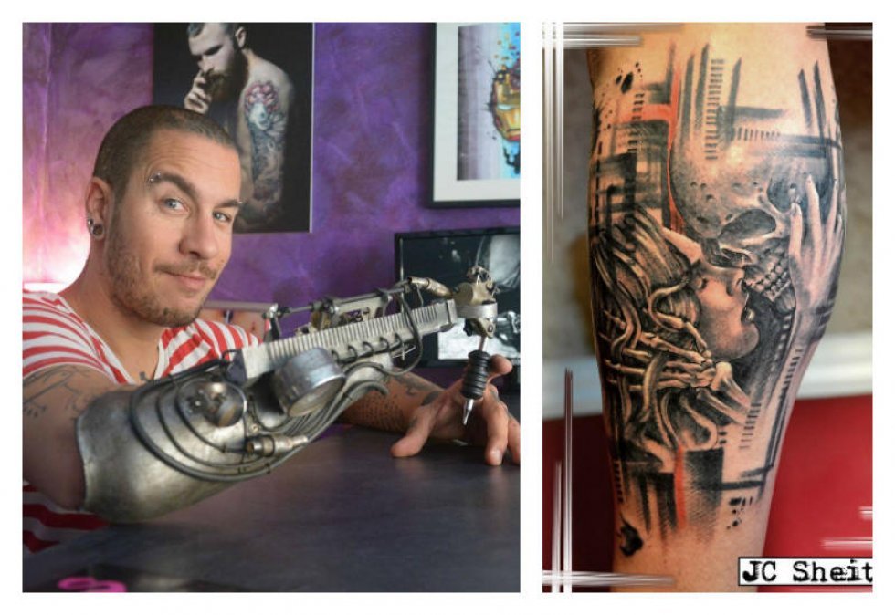 Mød Terminator-tatovøren der tuscher dig med sin robot-pistol-arm