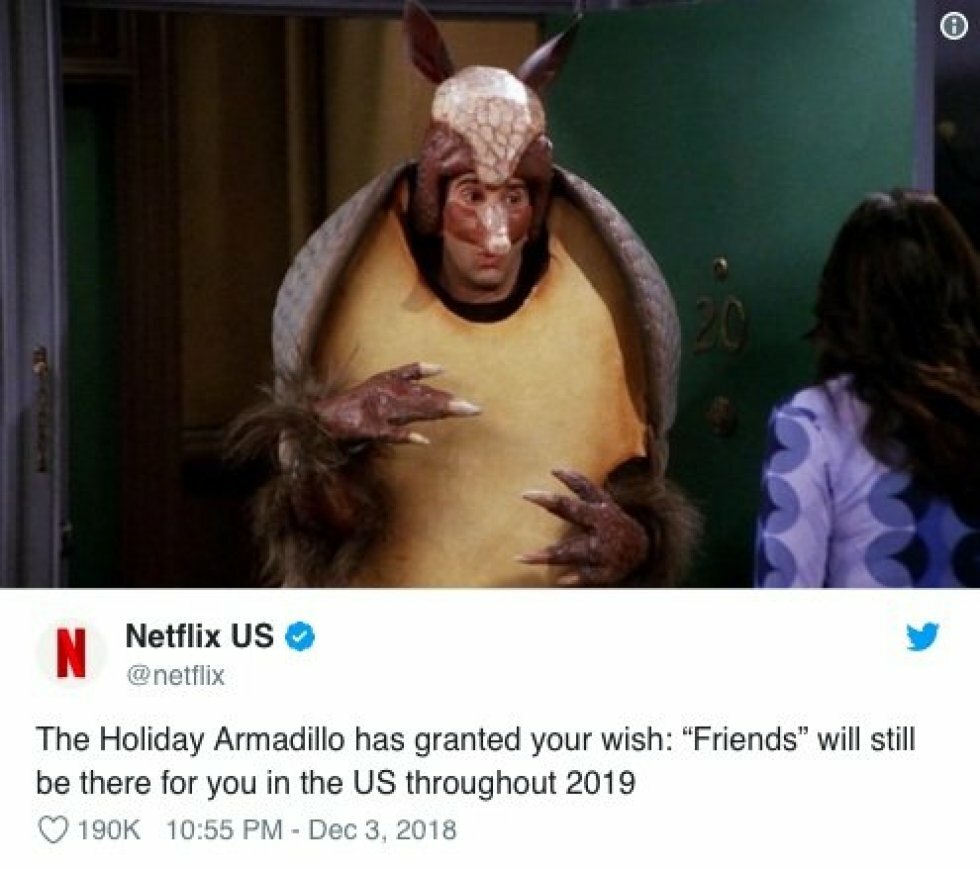 Netflix betaler 650 millioner kroner for at bevare Friends i 2019
