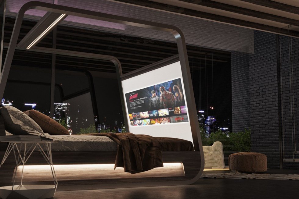 HiBed 2.0 er din nye seng med indbygget 4k-projektor og lydsystem