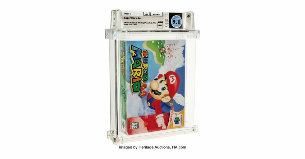 Verdens dyreste spil anno 11. juli 2021 - Foto: Heritage Auctions - Super Mario solgt på auktion for 9.8 millioner kroner