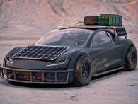 BradBuilds har designet en Mad Max-inspireret offroad-Tesla