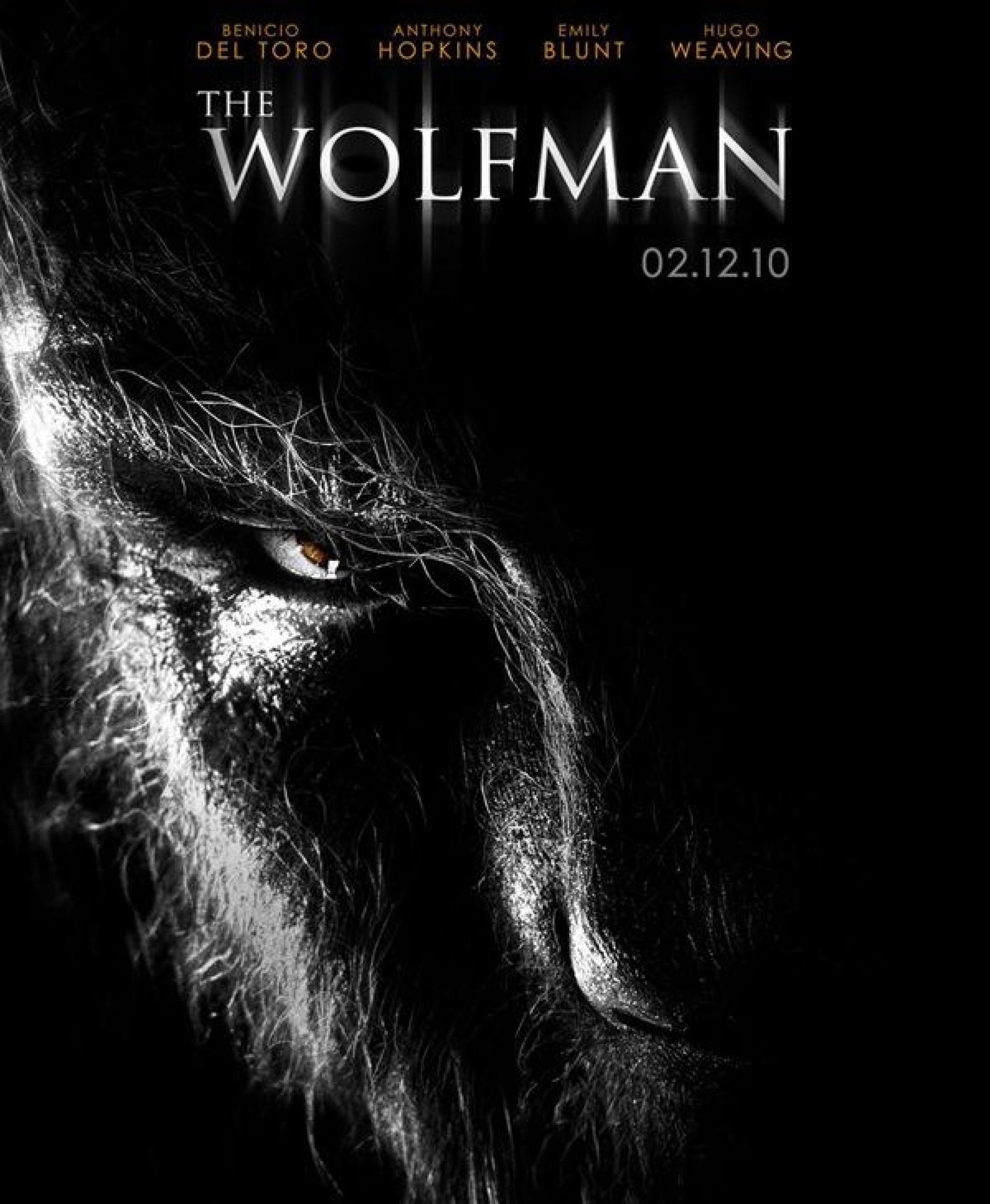 Человек волк 2010. The Wolfman 2010 Эмили Блант. Человек волк 2010 Постер.