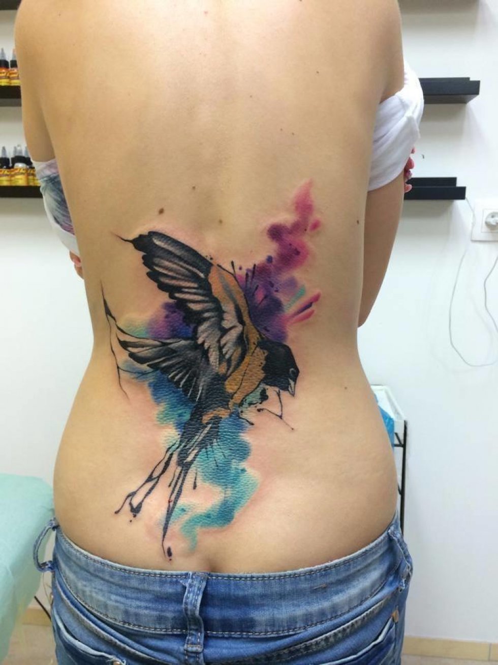 Watercolor tattoos - det nye 'sort' inden for tatoveringer