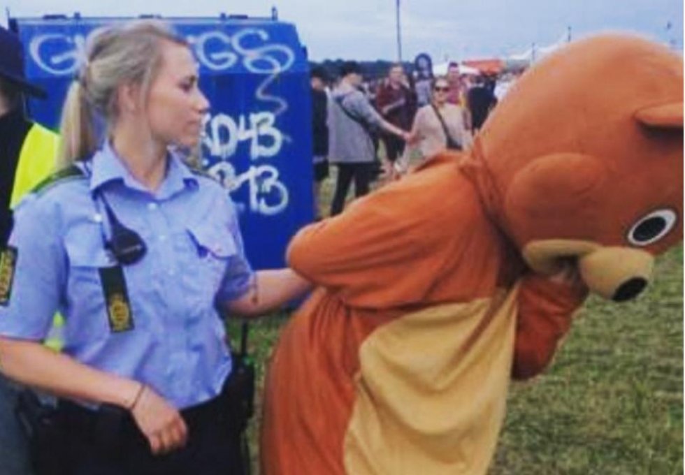 Politiet har (også) en fest på Roskilde Festival