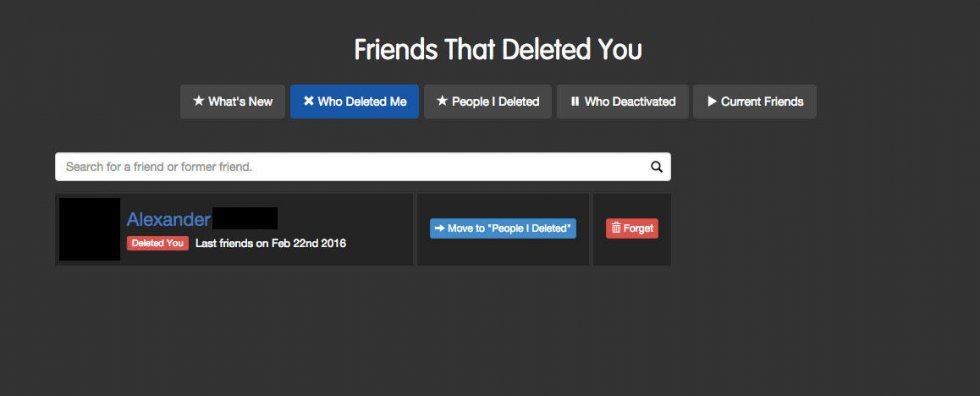 Nu kan du få en app, der viser, hvem der slettede dig fra Facebook