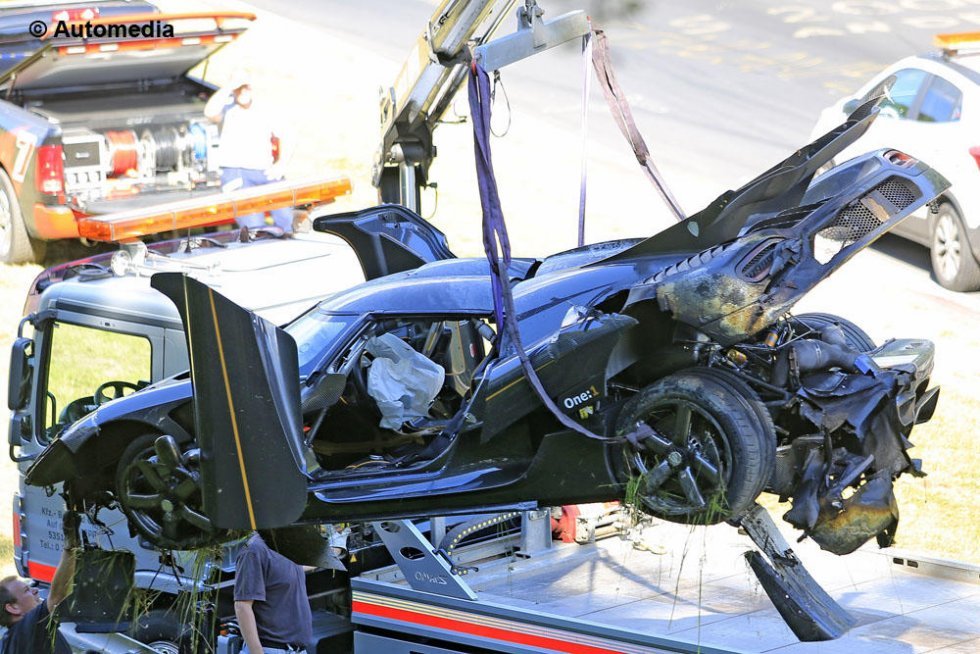 Chok: Koenigsegg One:1 smadret i Det Grønne Helvede