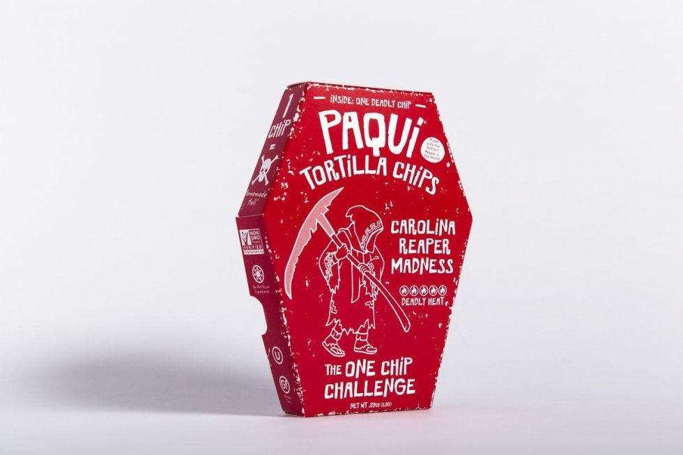 Paqui - Verdens stærkeste chip er så stærk at den bliver solgt i poser med kun 1 i