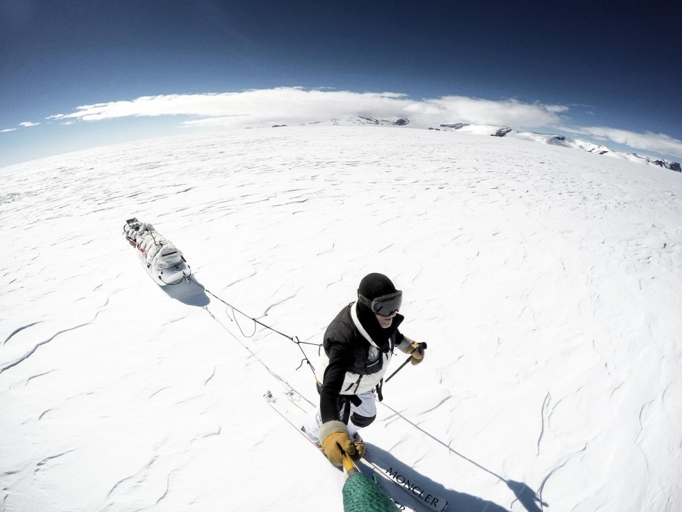 Et frysende helvede: Michele vil på egen hånd gå 4.000 kilometer i minus 40 grader