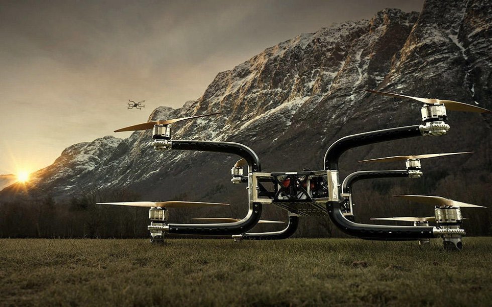 Norsk firma er klar med en vanvittig drone, der løfter 800 kilo uden problemer