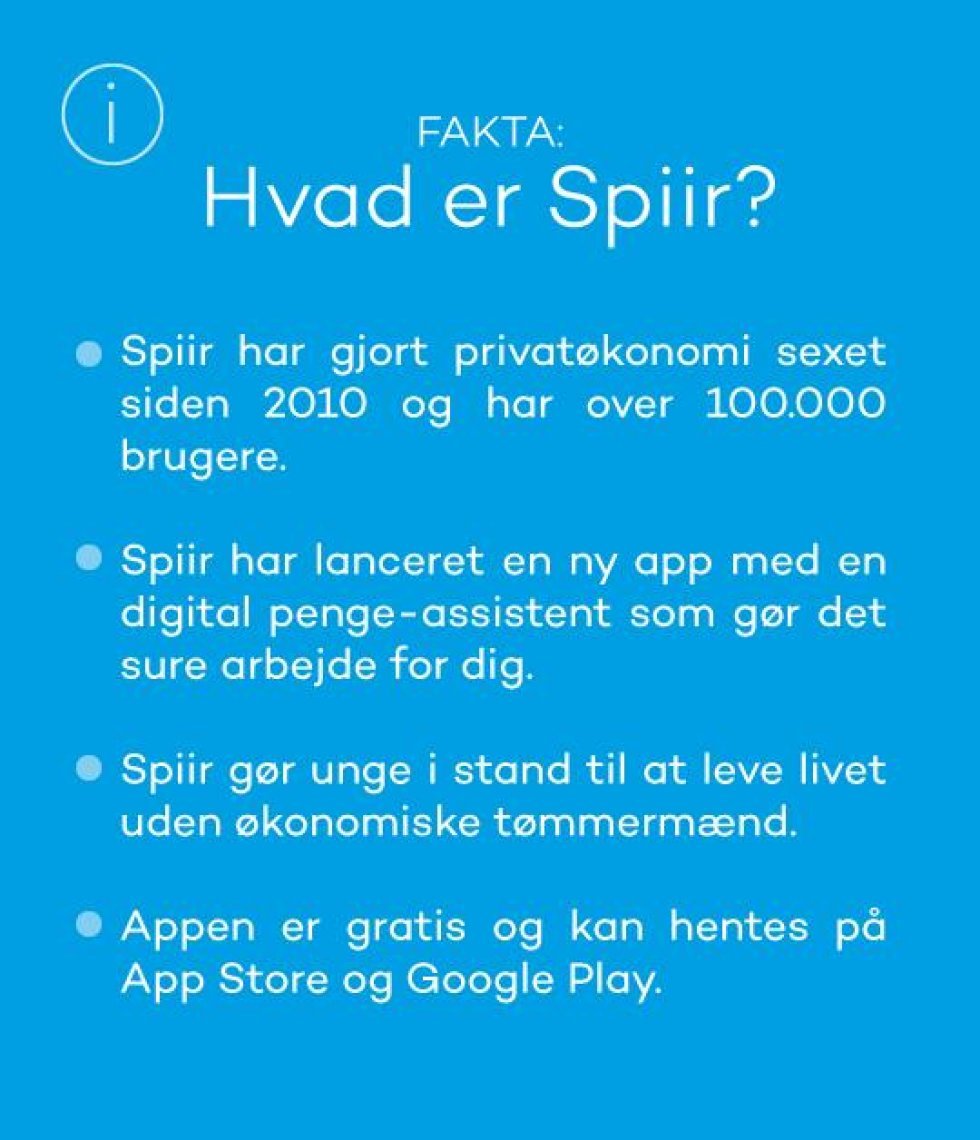Spiir.dk - Ny gratis dansk app giver dig flere skejser til byturen