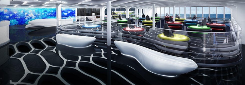 Norwegian Cruise Line - Krydstogtskibet til verdensmanden inkluderer selvfølgelig en Ferrari-go-kart-bane