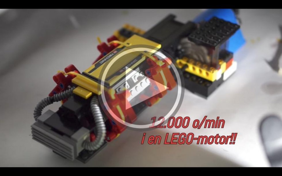 Hvor mange omdrejninger kan en Lego Technic-motor klare?