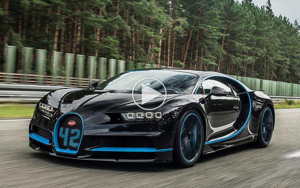 Se Bugatti Chiron smadre vild verdensrekord