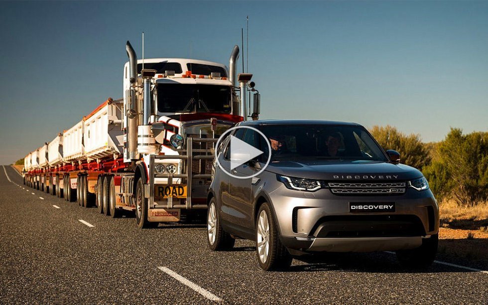 Kan en Land Rover trække et 110 ton tungt road train? Se forsøget her i videoen