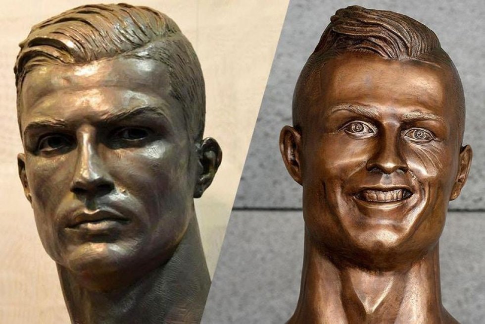 Ronaldo har endelig fået en ny statue, der ligner ham.. lidt