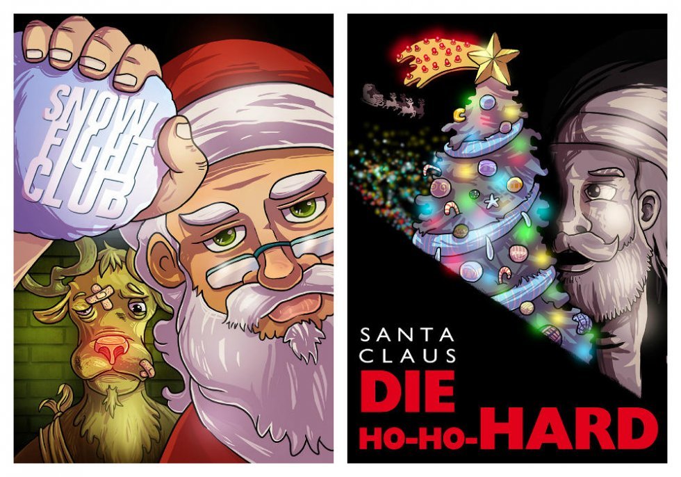 Fra Die-Ho-Ho-Hard til Fatman Begins: Julemanden goes to Hollywood