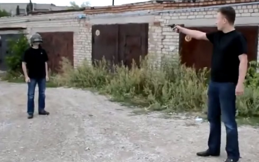 Sådan tester man en skudsikker hjelm i Rusland