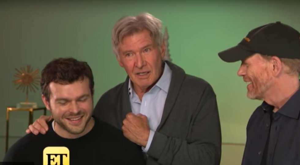 Harrison Ford crasher interview for at smide den nye Han Solo ud
