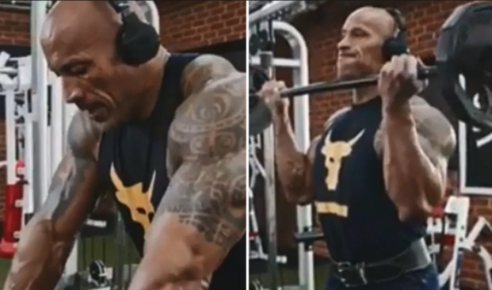 The Rock deler sin favoritøvelse til sine gigantiske biceps