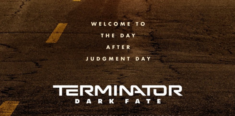 Her er den officielle plakat til Terminator: Dark Fate