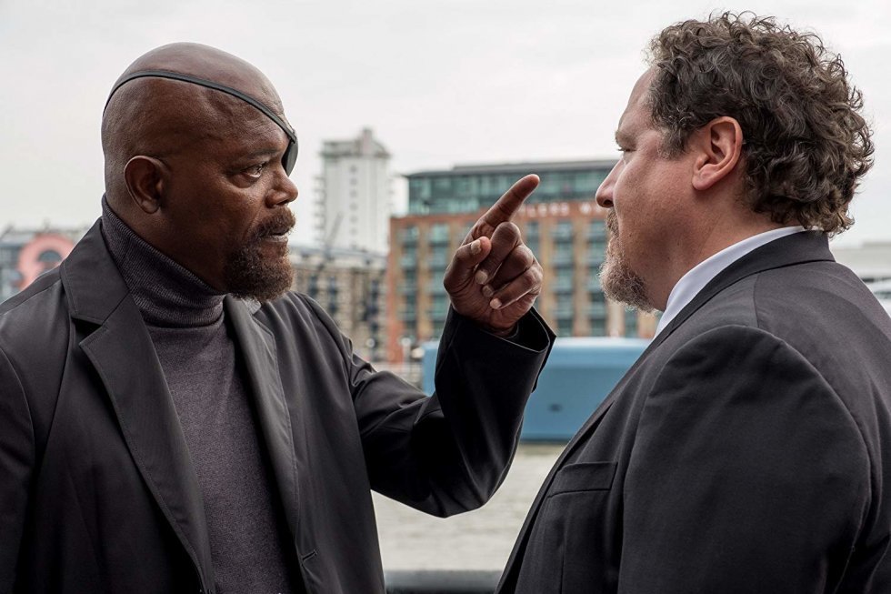 Samuel L. Jackson og Jon Favreau er tilbage som Fury og Happy. Sony Pictures - Spider-Man: Far From Home [Anmeldelse]