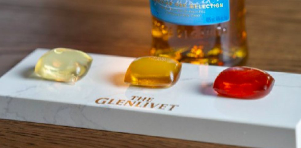 Glenlivet lancerer spiselige shots-kapsler fyldt med whisky