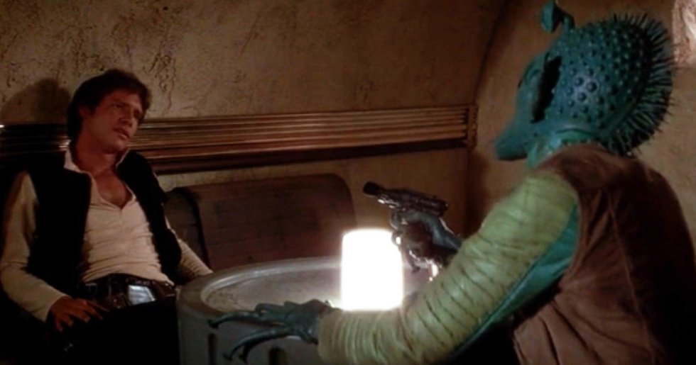 George Lucas har IGEN ændret på den kontroversielle Han Solo vs. Greedo-scene i Star Wars