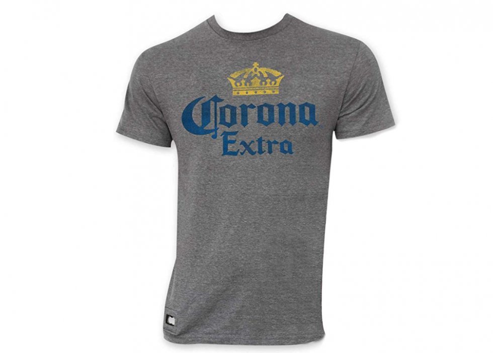 Officiel Corona Extra t-shirt med indbygget oplukker - Corona Merchandise er på tilbud...