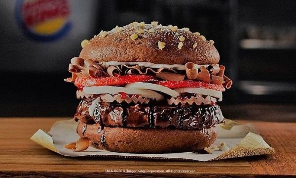 Burger Kings aprilsnarsburger med chokolade er blevet til virkelighed