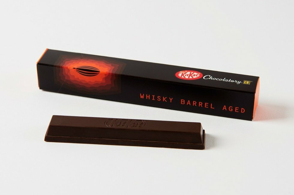 KitKat lancerer chokoladebar med chokolade, som har lagret 180 dage i whiskytønder