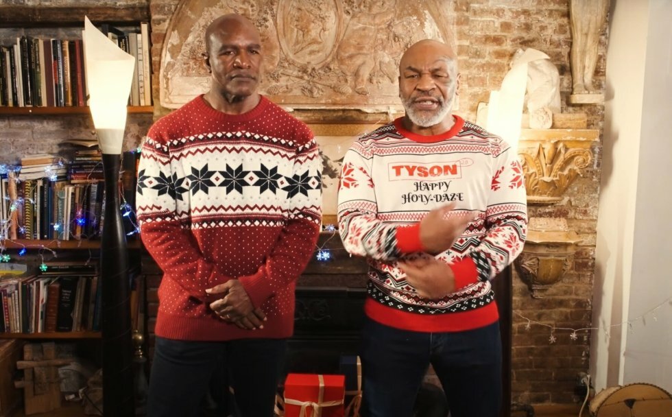 Mike Tyson synger julesange og lancerer THC-snacks med Evander Holyfield