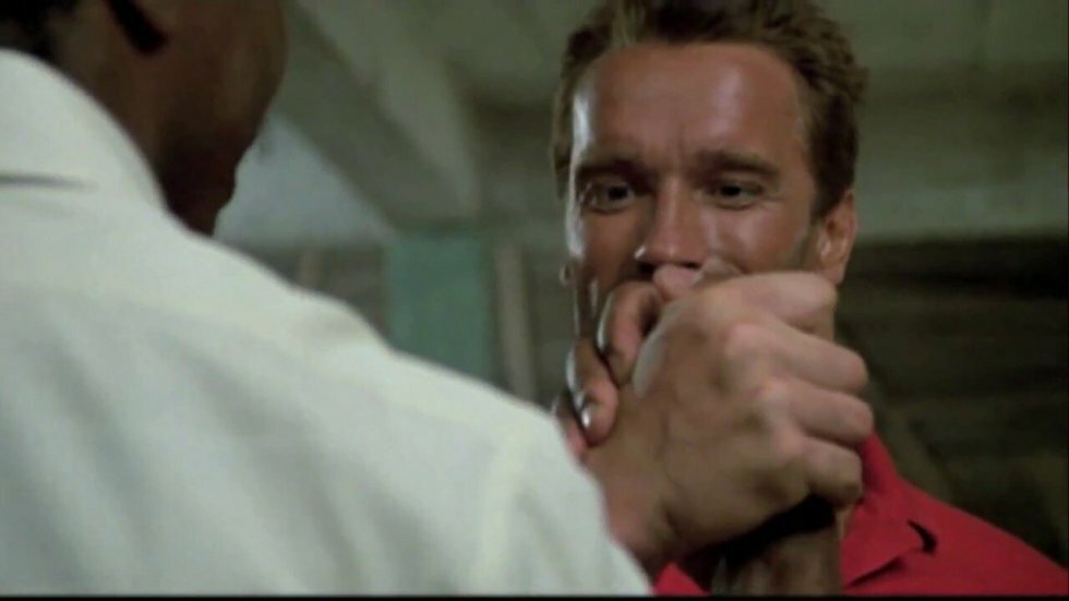 Internetkriger sviner Schwarzeneggers 75-årige fysik til: Arnold svarer igen med et biceps-billede