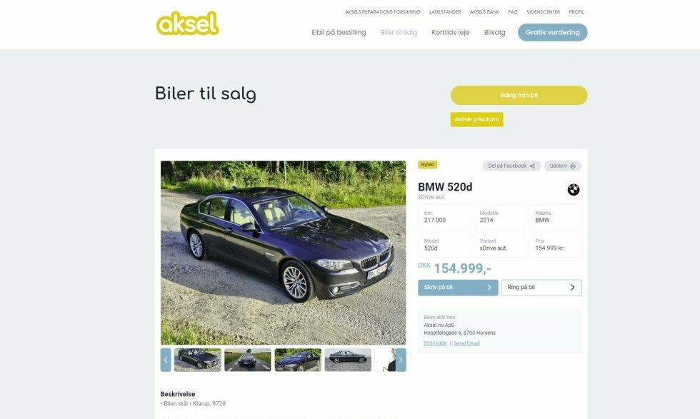 Aksel.nu: Sådan sælger du nemmest din bil dyrest