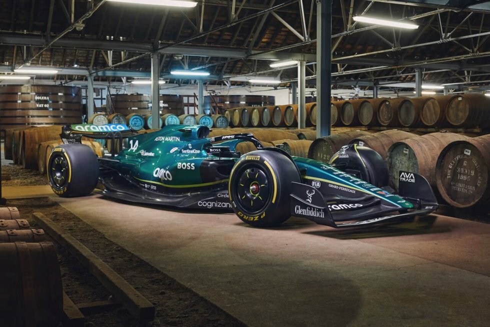 Whiskyhuset Glenfiddich og Aston Martin slår sig sammen på Formel 1-partnerskab