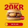 Tops Burger - Din tømmermændsrutine har talt: McDonald's har smidt Tops Burger på menuen