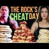 Eating THE ROCK'S INSANE CHEAT DAY - Kvindelig Youtuber forsøger at spise The Rocks cheatday-måltider