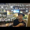 Thief tries to sell stolen iPhone5S back to owner and gets caught - Douchebag tyv forsøger at sælge iPhone tilbage til ejeren