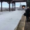 Amtrak Snow-mo Collision - Om 2 sekunder rammer toget perronen som en dødbringende lavine