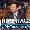 Hashtags: #MyTeacherIsWeird - Jimmy Fallon læser tweets: #MyTeacherIsWeird