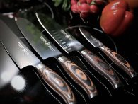 De her sorte titanium-knive er sejt udstyr til køkkenet