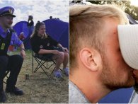 Roskilde-kærlighed: Politiet spiller ølbowling og mænd snaver hinanden i gulvet