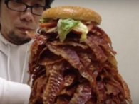 Endelig: En Whopper med 1000 skiver bacon!