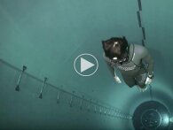 Se en fridykker tage den farlige tur til bunden af verdens dybeste pool