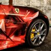 Ferrari California er tryllet om til et dansk kunstværk