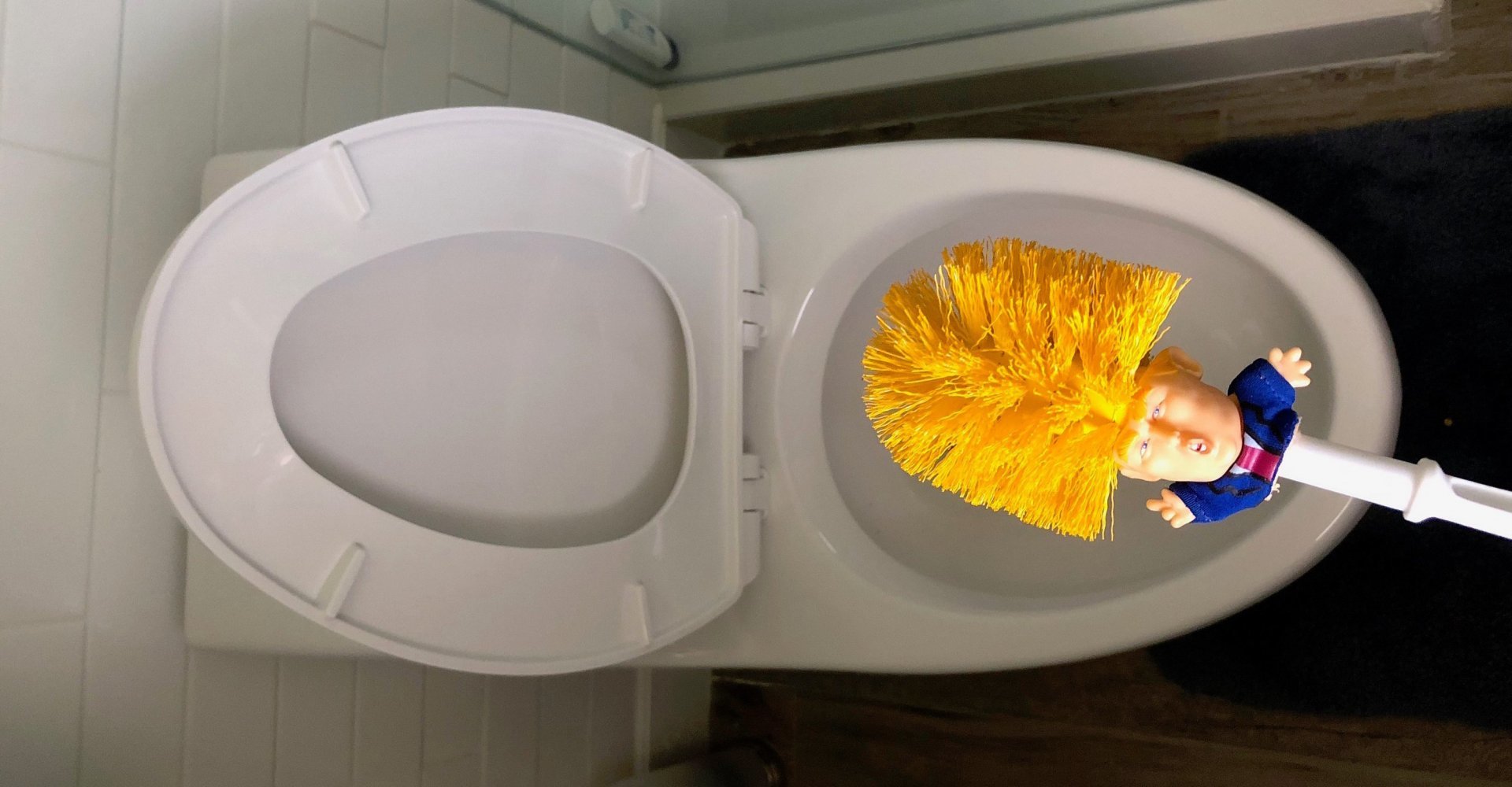 Nu kan du en toiletbørste designet efter Donald Trump | Magasinet M!