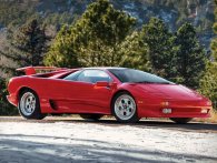 Mario Andrettis røde 1991 Lamborghini Diablo er kommet på auktion